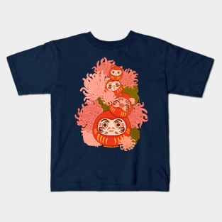 Chrysanthemum Daruma Kids T-Shirt